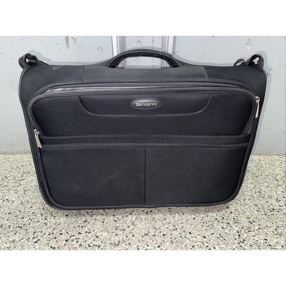 Samsonite Black 2-Wheel Rolling‎ Garment Bag Softshell Luggage 21"x17"
